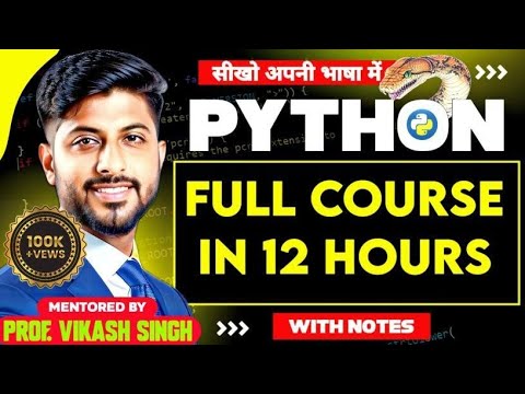 Python Programming Full Tutorial in One Video (2024) | Python full course