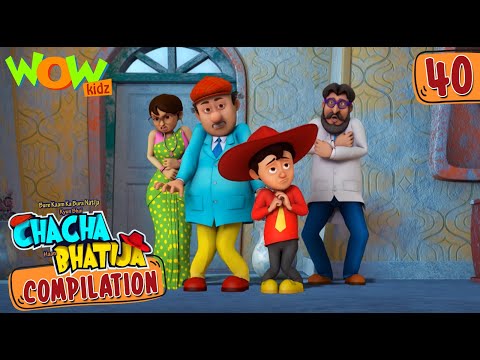 Chacha Bhatija | Compilation 40 | Funny Animated Stories | Wow Kidz