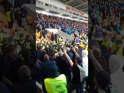 Blackpool V Millwall 2023  , The Family stand dancing b4 relegated.....