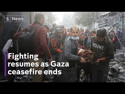 Israel-Gaza war: Fighting resumes as seven-day truce collapses