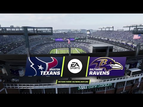 Texans vs Ravens Week 1 Simulation (Madden 24 Rosters)