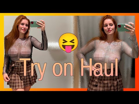 Try on Haul: Transparent Clothes | Dressing room tryon