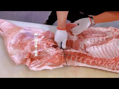 Cutting of pork | Decompression video