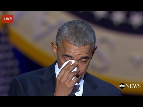 Obama Cries While Talking About Michelle Obama