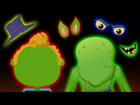 Wrong Face Green Zombies Song + Kids Songs And Nursery Rhymes | Teehee Town