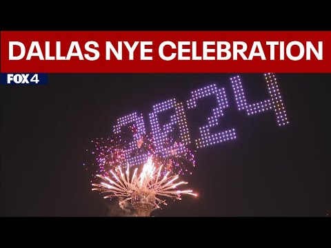 Dallas New Year's Eve Fireworks and Drone Show 2024 | FOX 4