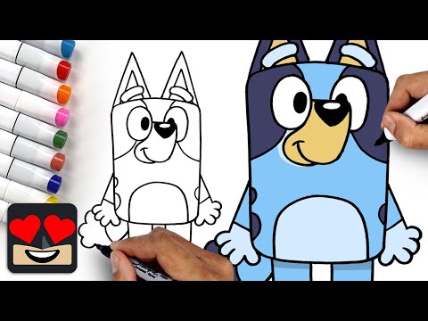 How To Draw Bluey for Beginners