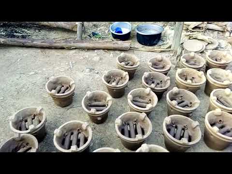 How we make charcoal stove production right here in our village in kabale 
