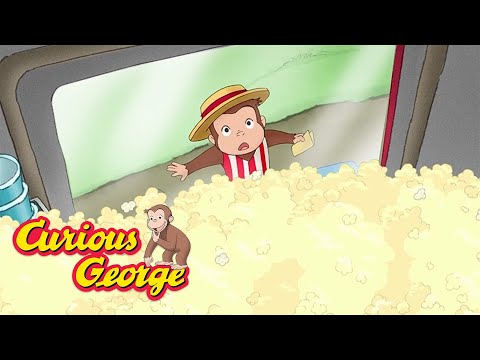 Popcorn Mess! 🐵 Curious George 🐵 Kids Cartoon 🐵 Kids Movies