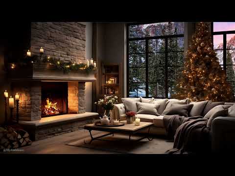 Unwind, Relax, and Sleep to a Cozy New Year with Fireplace &amp; Snowy Serenity