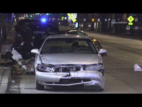 Chicago police are searching for the driver that ran away from the scene of a horrific crash.