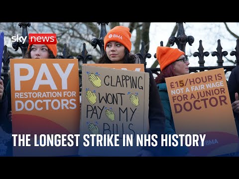 Junior doctors start their longest strike in NHS history