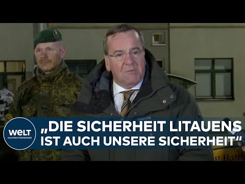 PISTORIUS IN LITAUEN: Verteidigungsminister besucht deutsche Kampfeinheiten