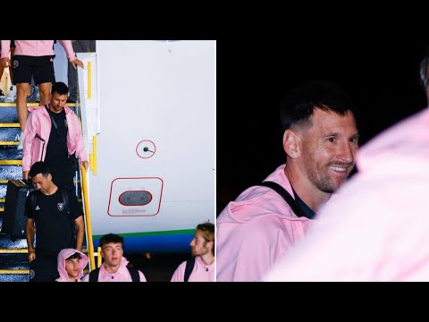 Messi and Inter Miami escorted by El Salvador Police