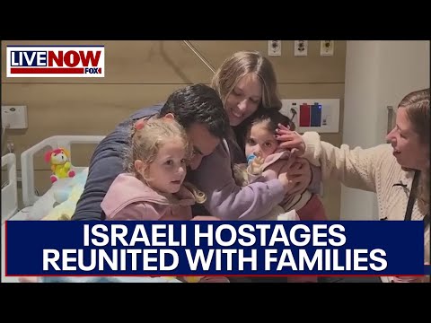 Israeli hostages freed by Hamas reunited with families, admitted to hospital | LiveNOW from FOX