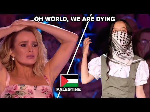 A girl from Palestine sings &ldquo;Oh World, Where is Childhood&rdquo; and the jury and audience cry