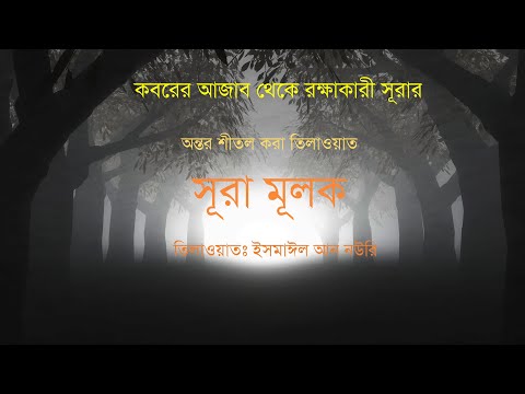 SURA MULK WITH BANGLA TRANSLATION ।। সূরা মূলক।।RECITED BY ISMAIL AN NOURI।।মুফীদুন নুহা