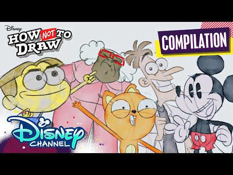 Disney Cartoons Come to Life! | Compilation | How Not To Draw | 