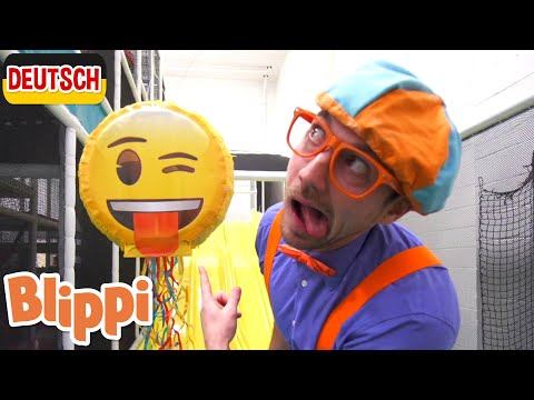 Blippi besucht einen Hallenspielplatz | Kinderlieder und Cartoons | Blippi | Moonbug Kids Deutsch