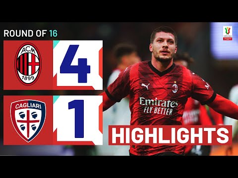 MILAN-CAGLIARI 4-1 | HIGHLIGHTS | Milan cruise to next round | Coppa Italia Frecciarossa 2023/24