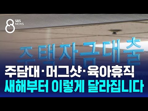 주담대&middot;머그샷&middot;육아휴직&hellip;새해부터 이렇게 달라집니다 / SBS 8뉴스