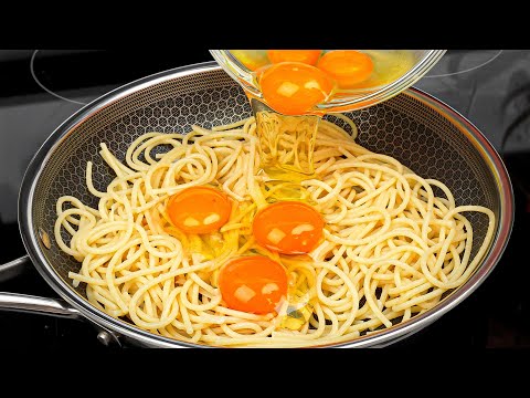 Do you have pasta and eggs at home? Inexpensive and delicious recipe!