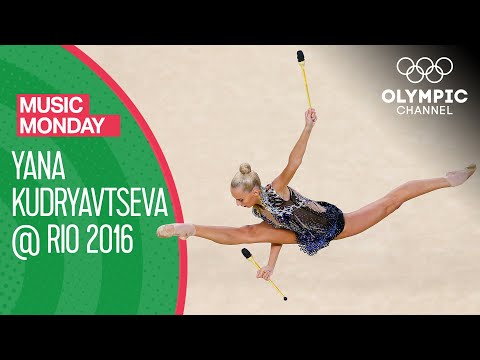 Impressive Clubs Routine by Yana Kudryavtseva to &quot;Black Gold&quot; | Music Monday