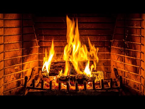 Fireplace (24 HOURS) 🔥 Burning Fireplace &amp; Crackling Fire Sounds (NO Music)