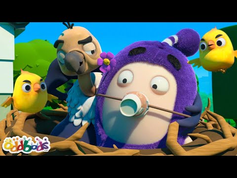 Brains Vs Beaks | Bird Bandits | Oddbods Full Episode | Funny Cartoons for Kids