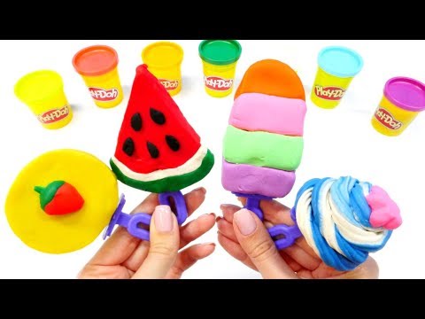 Spielspa&szlig; mit Play Doh! Tolle Knete Ideen - Wir machen Eis