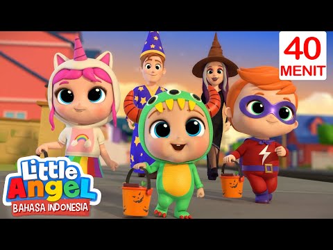 Permen Manis di Malam Halloween🎃 | Little Angel | Kartun Anak Anak | Moonbug Kids Indonesia