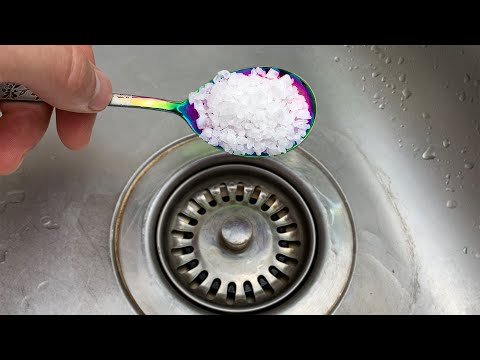 🔥Pour Salt into the Sink and it Will Never clog Again!