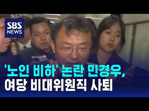 '노인 비하' 논란 민경우, 여당 비대위원직 사퇴 / SBS