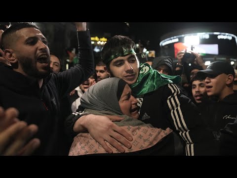 Palestinians in West Bank welcome released prisoners