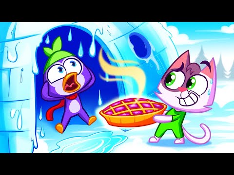 Hot Pie Ruined The Ice House! | 🔥HOT vs COLD❄️ Challenge | Kids Cartoon