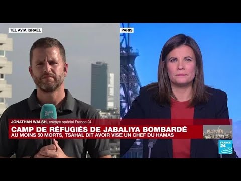 Le camp de r&eacute;fugi&eacute;s de Jabaliya bombard&eacute; par l&rsquo;arm&eacute;e isra&eacute;lienne &bull; FRANCE 24