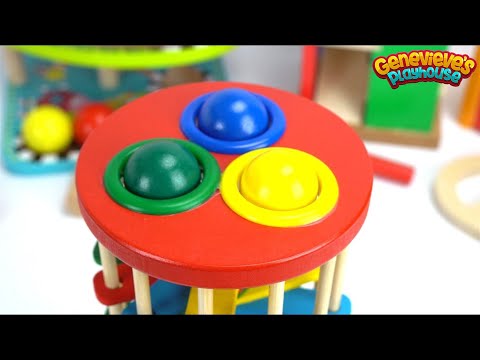 Teach Kids with Fun Preschool Toy Ball Pounding Benches!