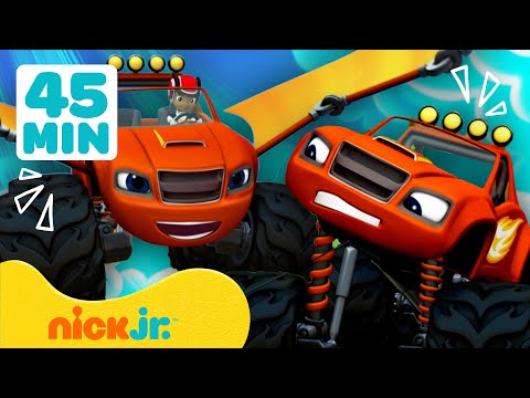 بلايز والشاحنات العملاقة | 45 دقيقة من أفضل مغامرات وعمليات إنقاذ بلايز | Nick Jr. Arabia