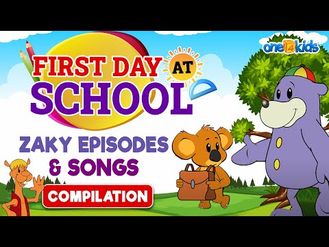 First Day At School + Zaky Episodes &amp;amp; Songs | COMPILATION