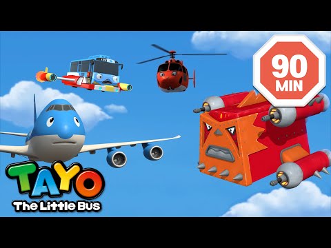 Tayo English Episodes | Meet Flying Friends! | Helicopter Air | Airplane Cargo | Tayo Episode Club