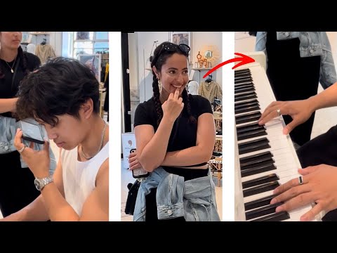 I play &laquo;&nbsp;RUNAWAY&nbsp;&raquo; by ear for this girl, WATCH HER REACTION 😱