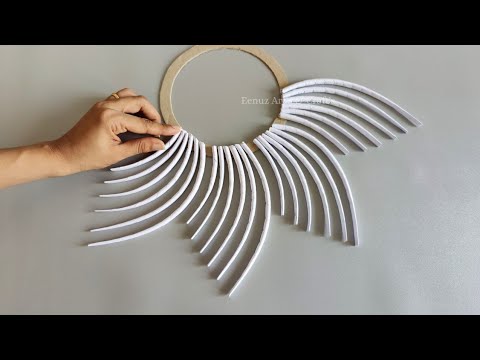 Easy Wall Decoration Using Paper - Paper Craft - Home Decorating Ideas