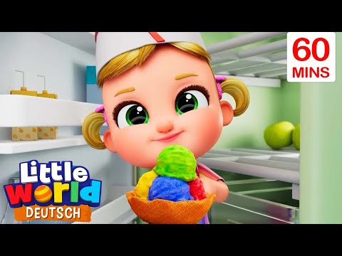 Lecker Eiscreme | Cartoons und Kinderlieder | Little World Deutsch