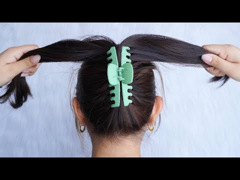 Latest Hairstyle For Ladies 2023 &ndash; Easy Bun Hairstyle With Claw Clip | Juda Hairstyle For Summer