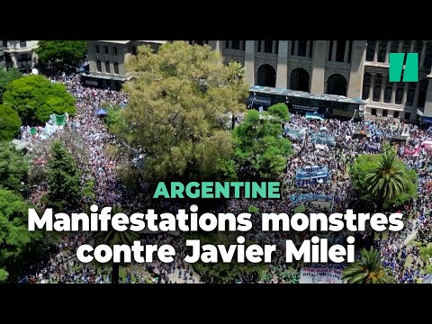 Manifestations monstres en Argentine contre le d&eacute;cret choc de Javier Milei