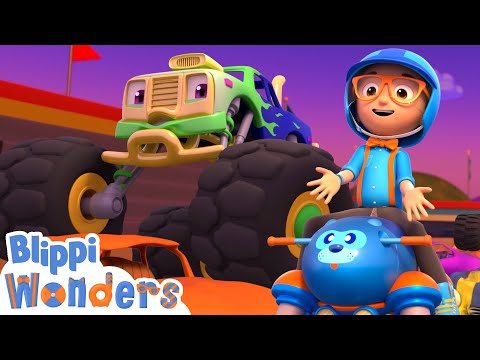 Blippi Wonders - Monster Truck Adventure! | NEW EPISODE | Blippi Animated Series | Cartoons For Kids