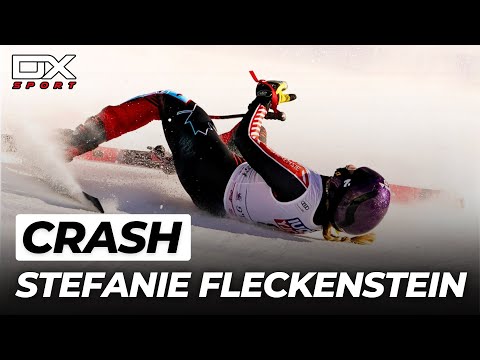 Stefanie Fleckenstein bruttissimo incidente in Val d'Is&egrave;re - SG - 2023 🇮🇹