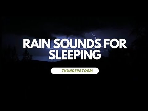 🌧Sounds of RAIN and THUNDER, the STORM in a DARK SKY|FALL Asleep IN LESS THAN 3 MINUTES -ASMR RAIN 🌫