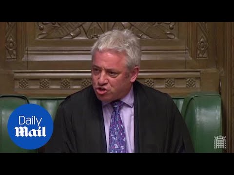 Commons Speaker John Bercow votes no and breaks tie in Parliament