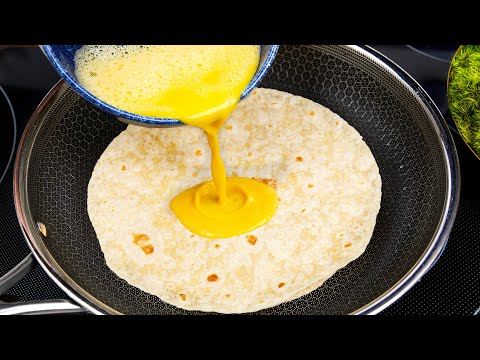 Pour Eggs on the Tortilla and You'll be Amazed at the Results! Simple and Delicious 🔝 15 recipes!